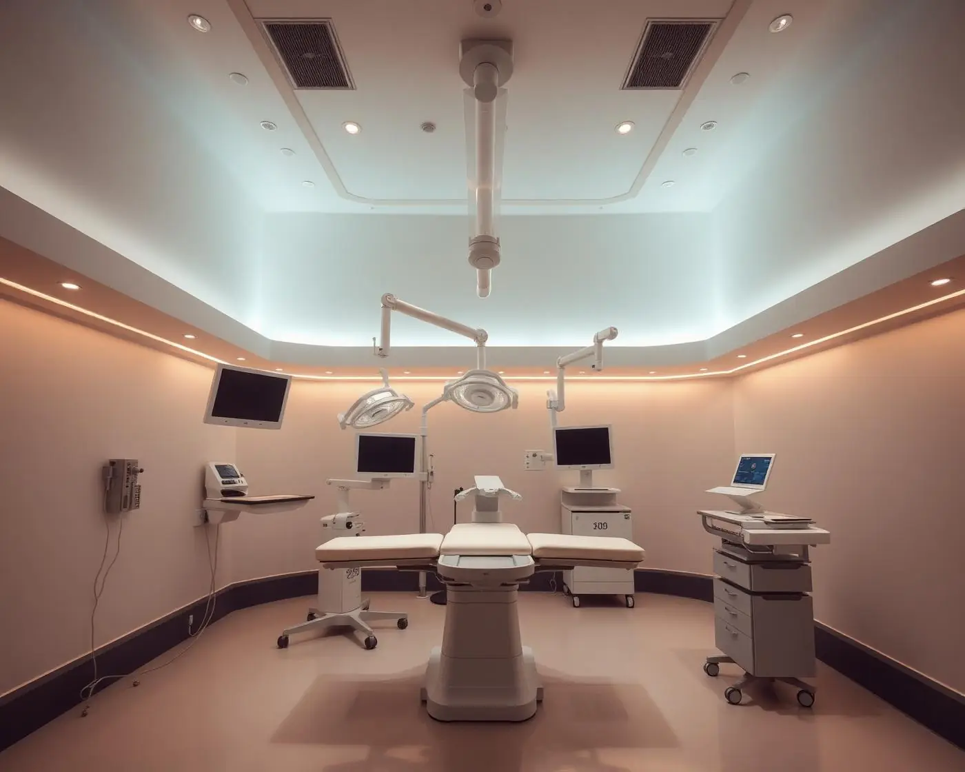 Quirófano hospitalario donde Instituto Rubí realiza la cirugía de lipedema con liposucción linfo-preservadora